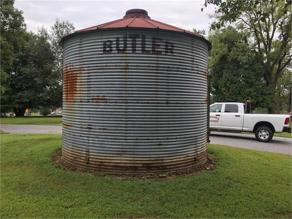 Vintage Metal Grain Bin by Butler Manufacturing Online Government Auctions  of Government Surplus | Municibid