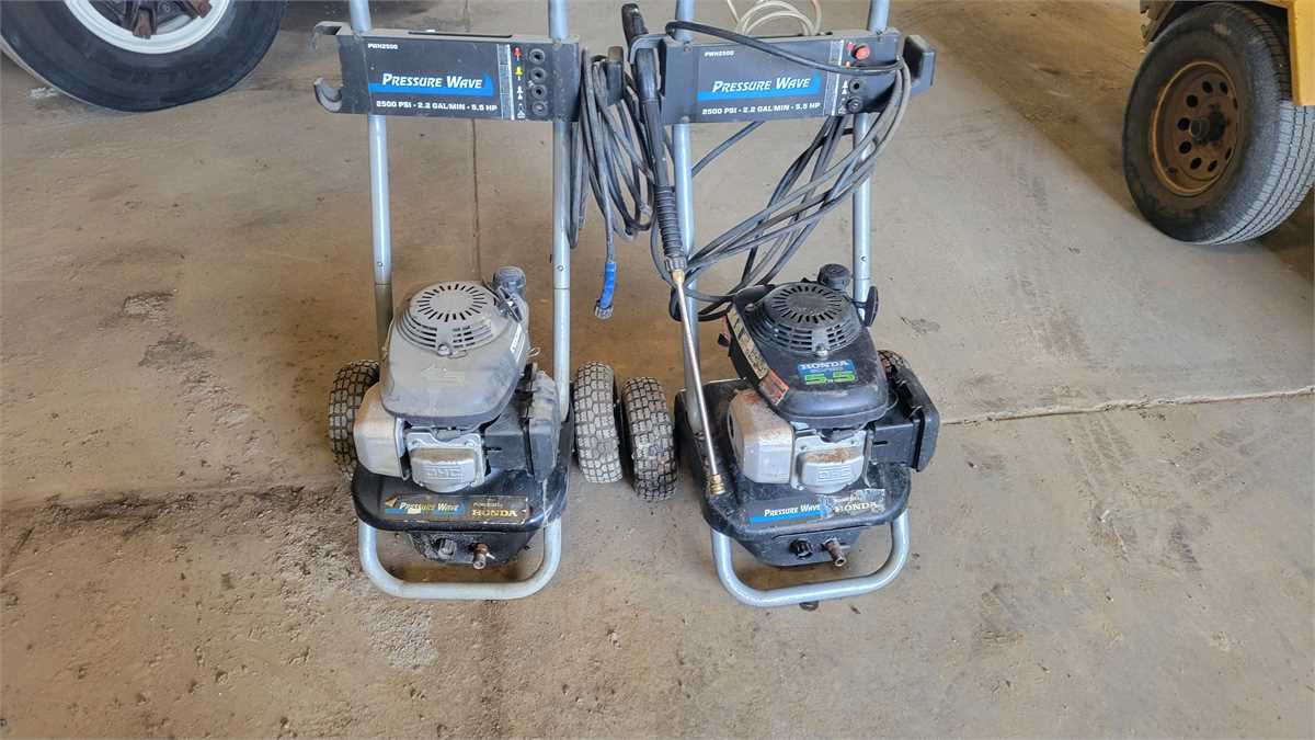 2 Honda PWH2500 Pressure Washers Online Government Auctions of