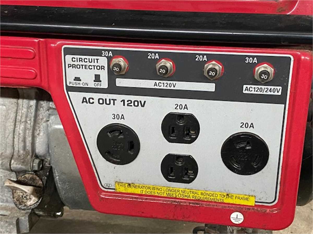 Honda EB5000 Generator Starts but NO POWER OUTPUT Online Government