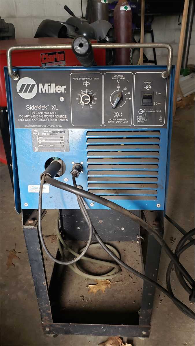 Miller SideKickXL Welder Online Government Auctions of Government