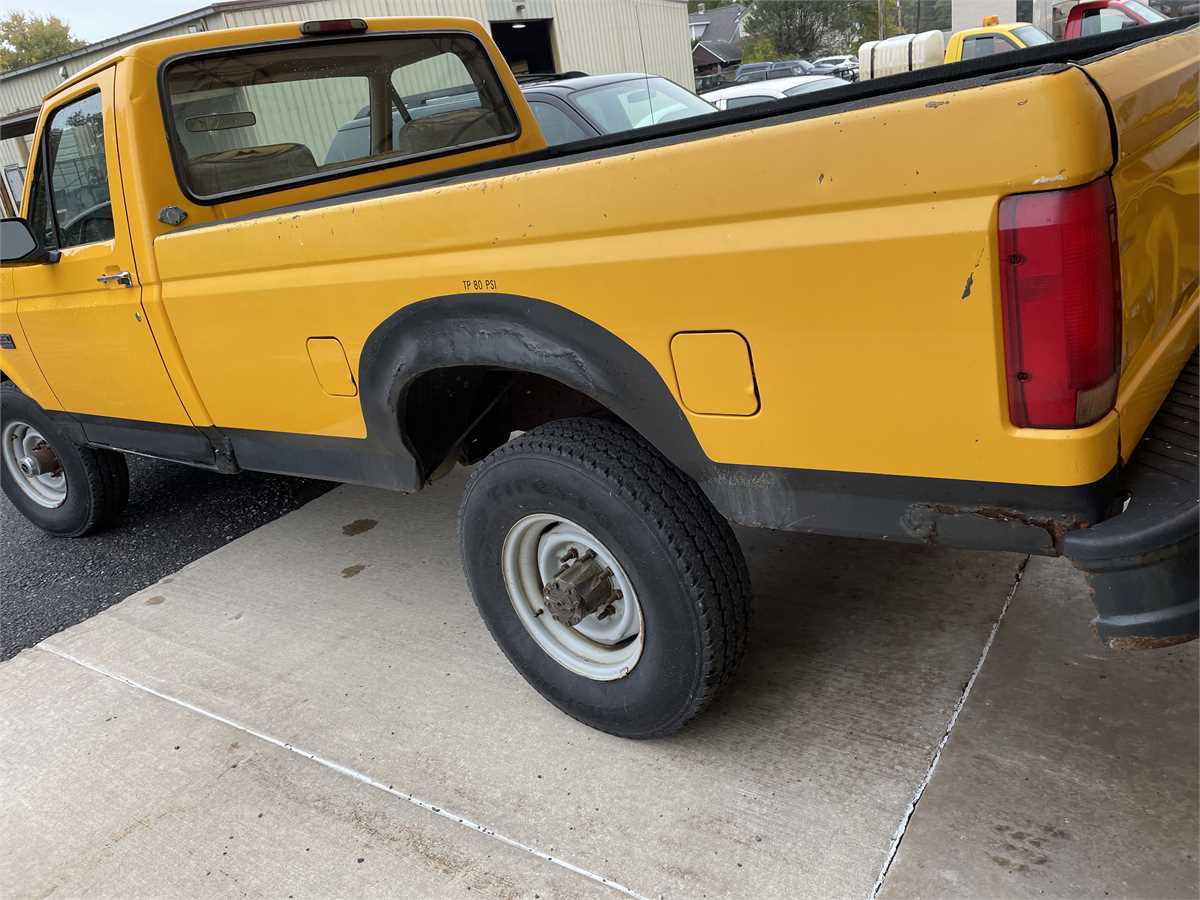 1996 Ford F250 4x4 With Snow Plow Online Government Auctions Of 