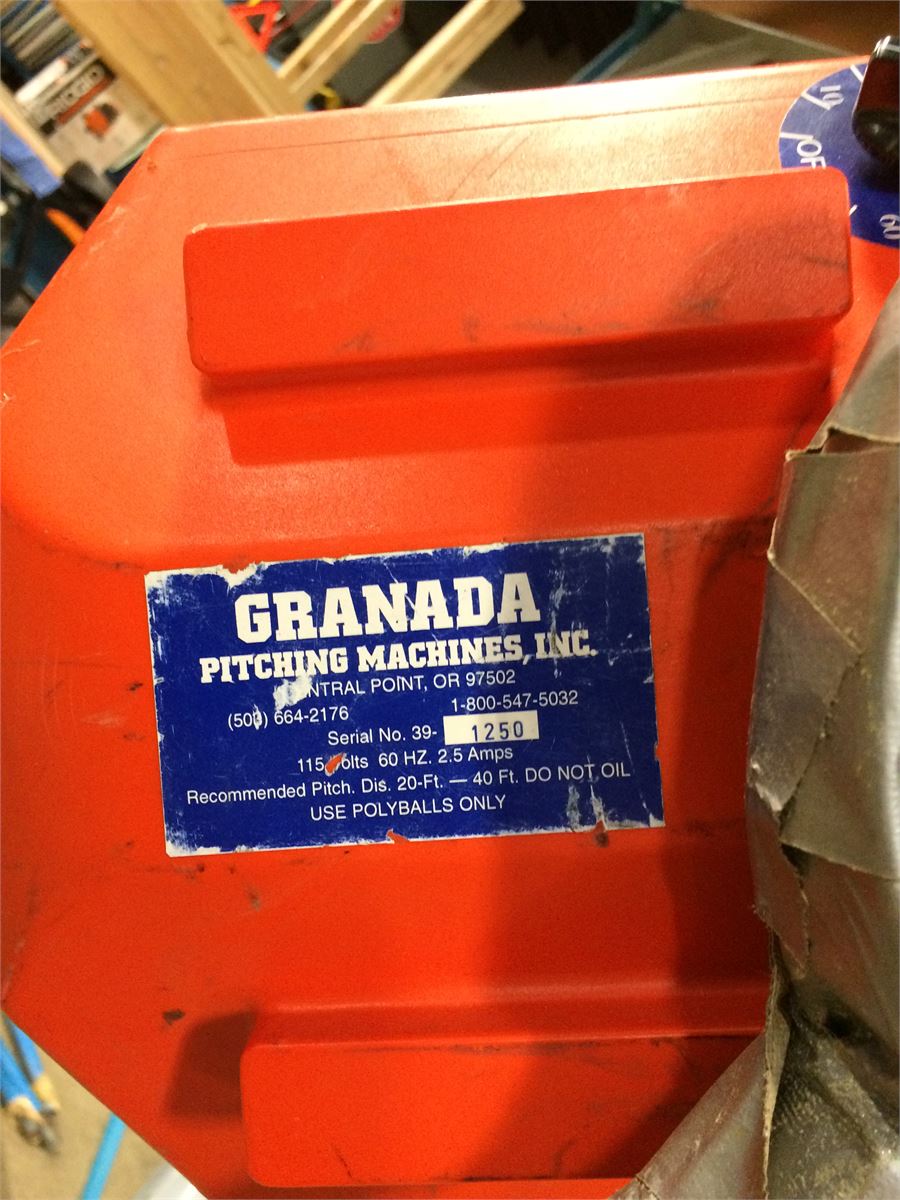 "Granada" Pitching Machine Online Government Auctions of Government