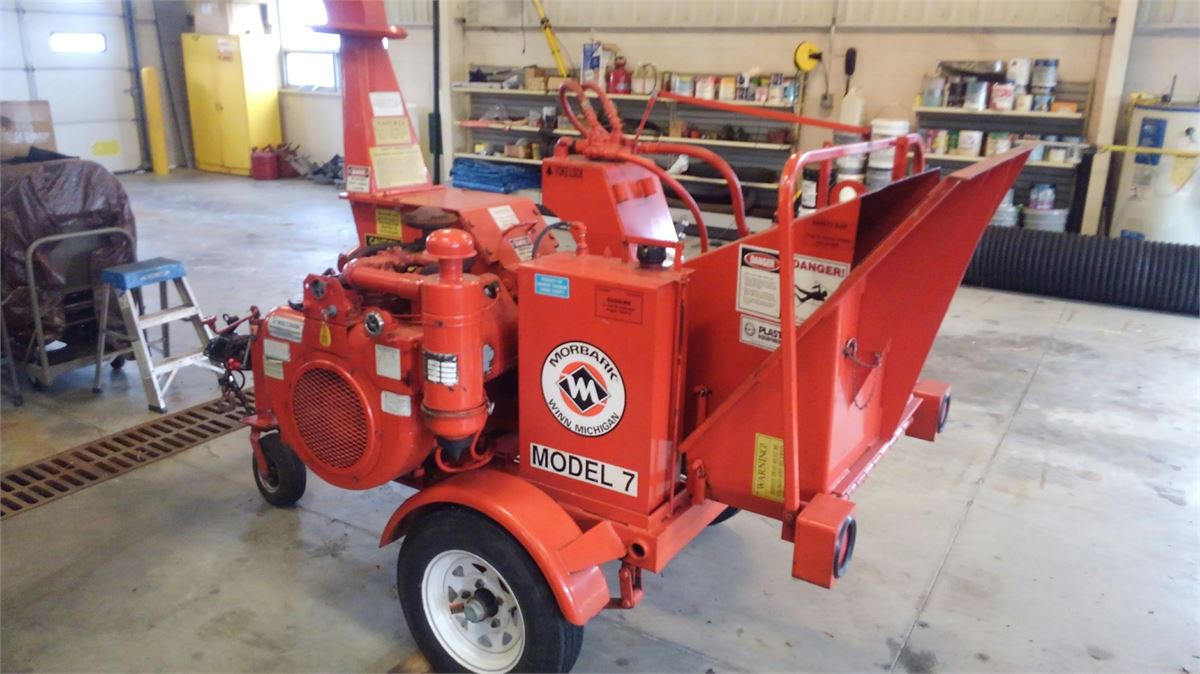 1995 Morbark 35 HP wood chipper -- Model 7 Online Government Auctions ...