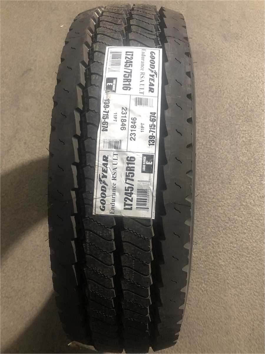 Goodyear endurance rsa ult tires online government auctions of