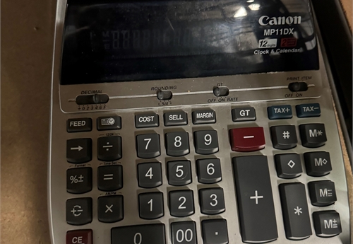 Canon MP11DX Calculator