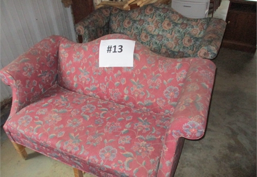 #13 FLORAL LOVE SEATS 58'' LONG