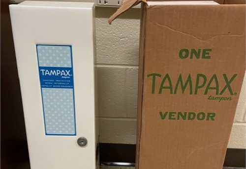 2 - Tampax dispensers