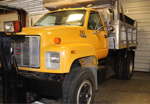 1991 GMC Top Kick Dump Truck with Plow and Spreader