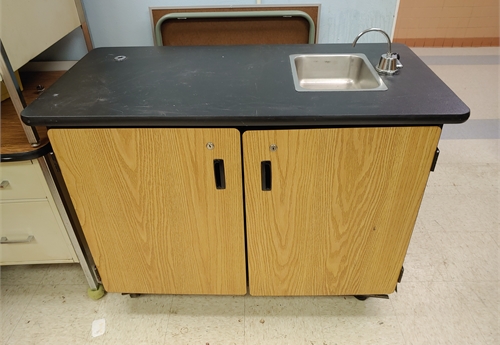 Mobile Science Cabinet w/ sink (BES 26)