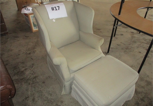 #17 CHAIR WITH FOOTSTOOL