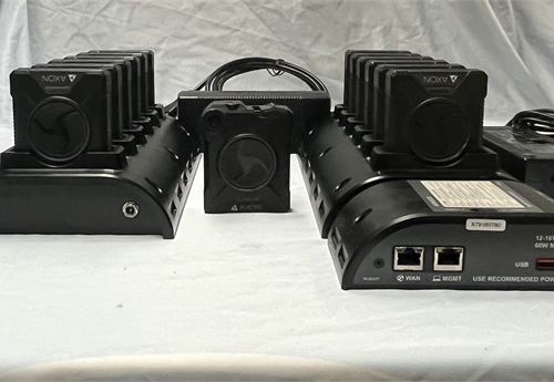 Axon Body Cameras with Charging Bays