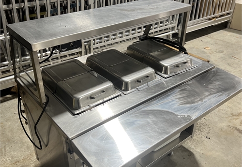 Randell 3 Well Steam Table and Vollrath Radiant Heat Strip