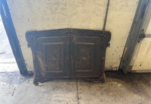 Antique fireplace front