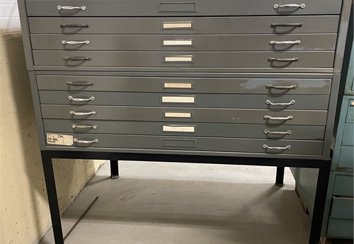 Flat File/Map Storage Cabinet with Stand