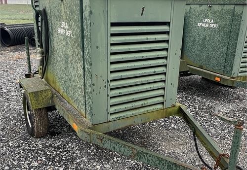 trailer mounted generator (1 of 2 identical units for sale)