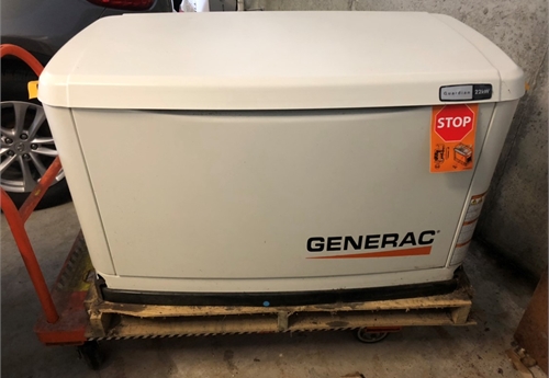 Generac Guardian 22KW Standby Generator with transfer switch.